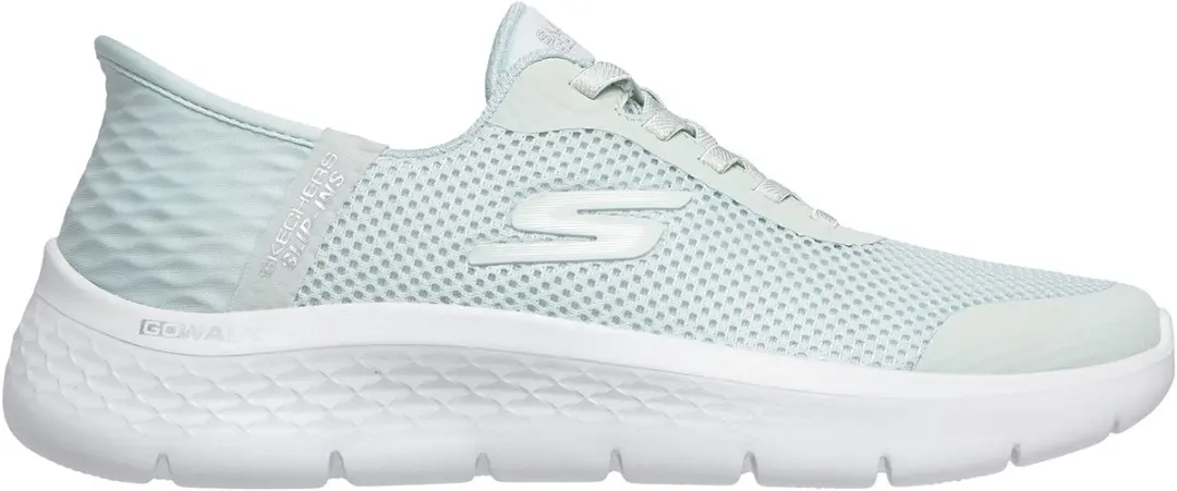 Skechers Go Walk Flex Grand Entry Dames Sneakers - Groen - afbeelding 6 van 6