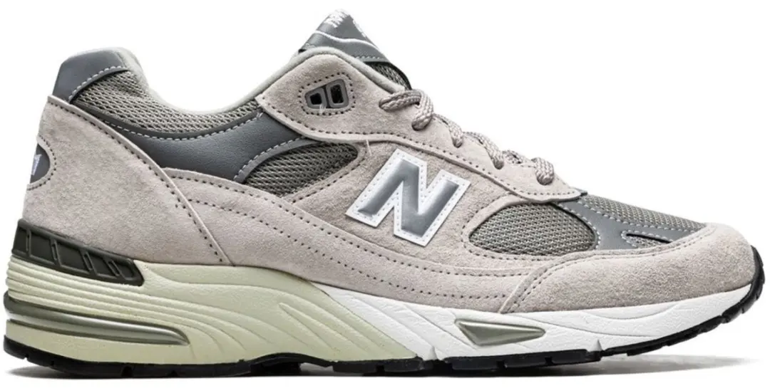 Effen Grijze Sneakers Met Rubberen Zool