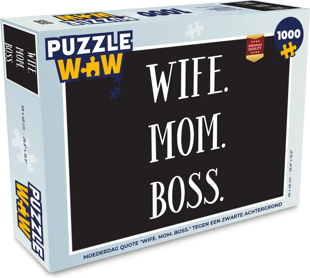 PuzzleWow Mama Legpuzzel 1000 Stuks - Multicolor