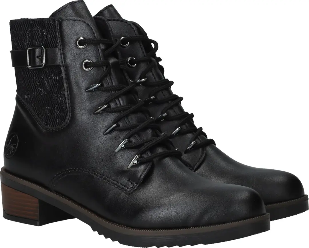 Rieker Veterboots - Dames - Zwart - Maat 38 - afbeelding 3 van 4