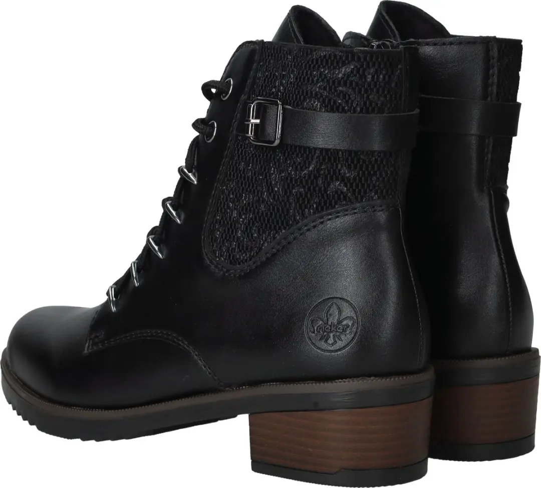 Rieker Veterboots - Dames - Zwart - Maat 38 - afbeelding 4 van 4