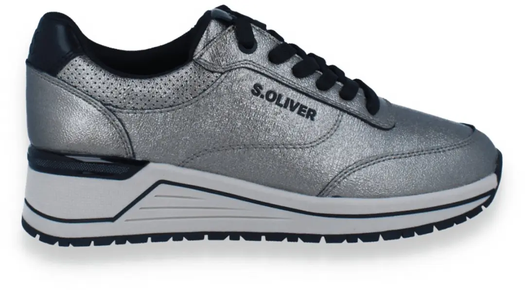 S.oliver Dames Sneaker Pewter