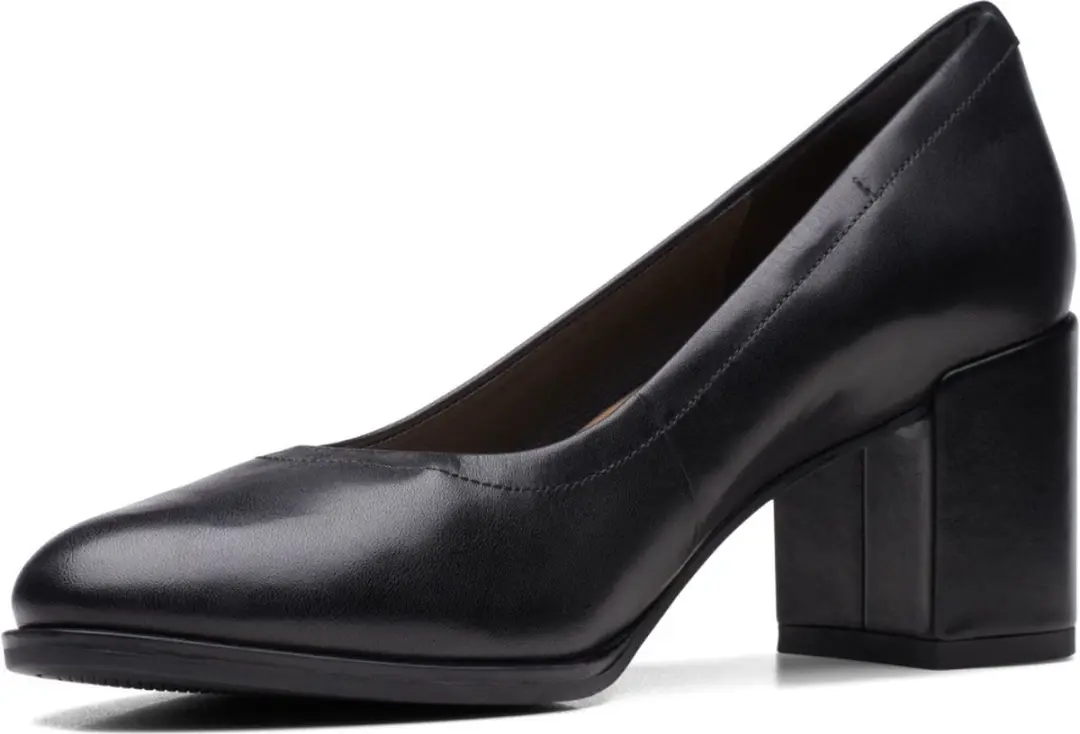Clarks Freva 55 Court Dames Pump - Zwart 37.5 - afbeelding 5 van 6