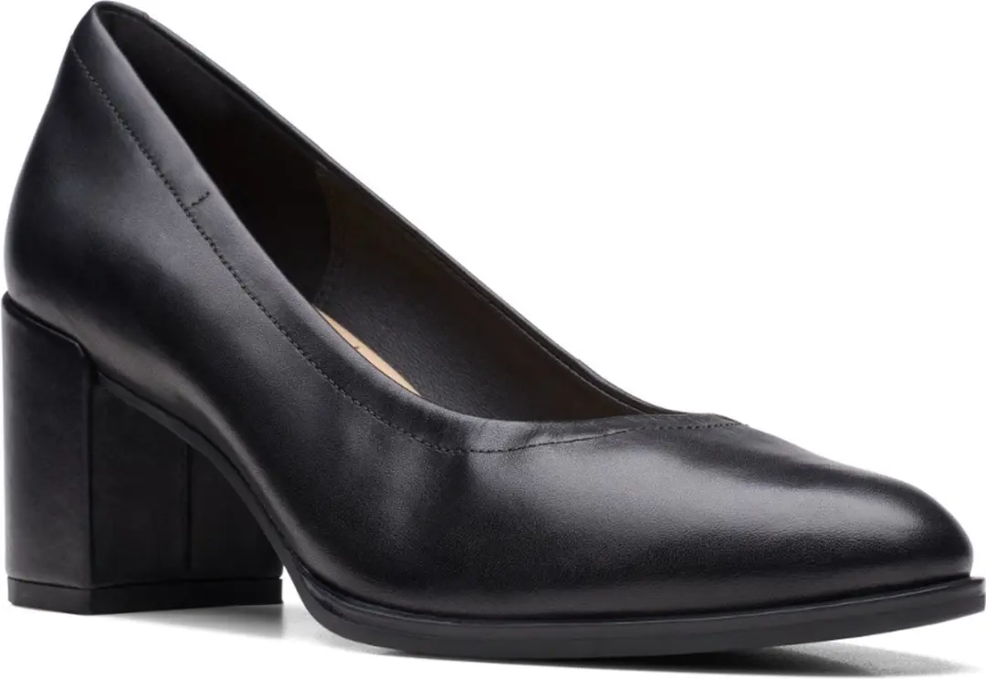 Clarks Freva 55 Court Dames Pump - Zwart 37.5 - afbeelding 6 van 6