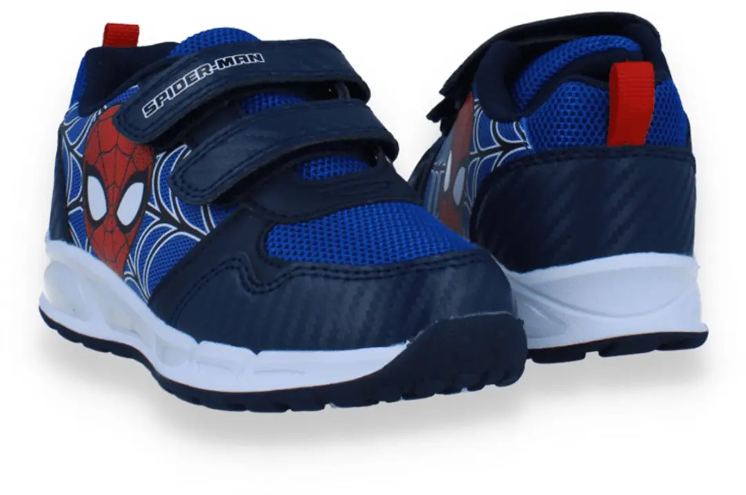 Spider-Man Sneakers met Lichtjes - Maat 27 - Blauw - afbeelding 3 van 5