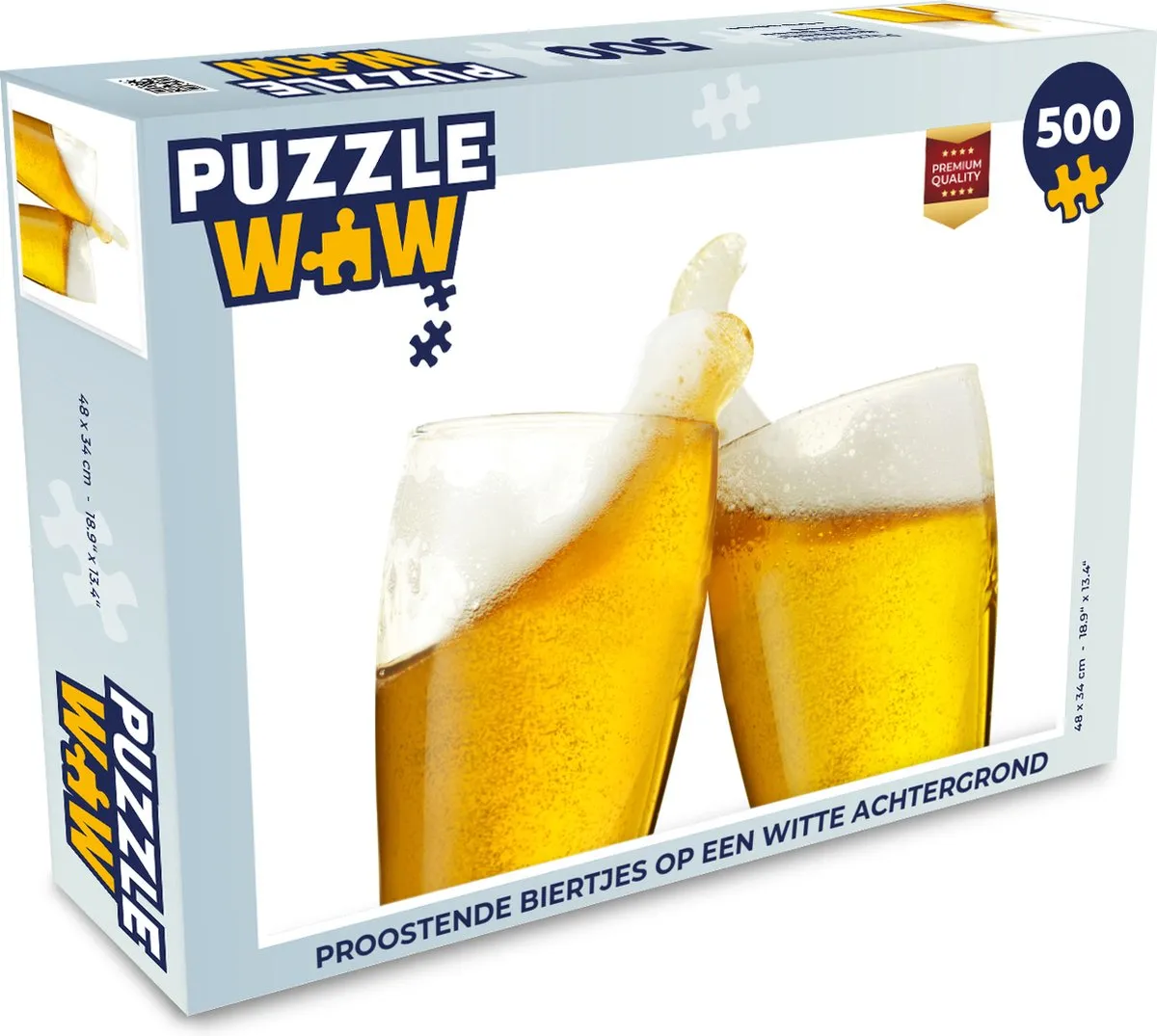PuzzleWow Legpuzzel Proostende biertjes 500 Stuks