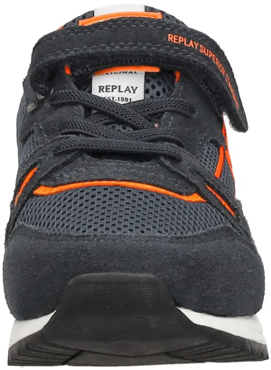 Replay Shoot Jr11 Sneakers Jongens - Leren Sneaker - Blauw - Maat 32 - afbeelding 3 van 6