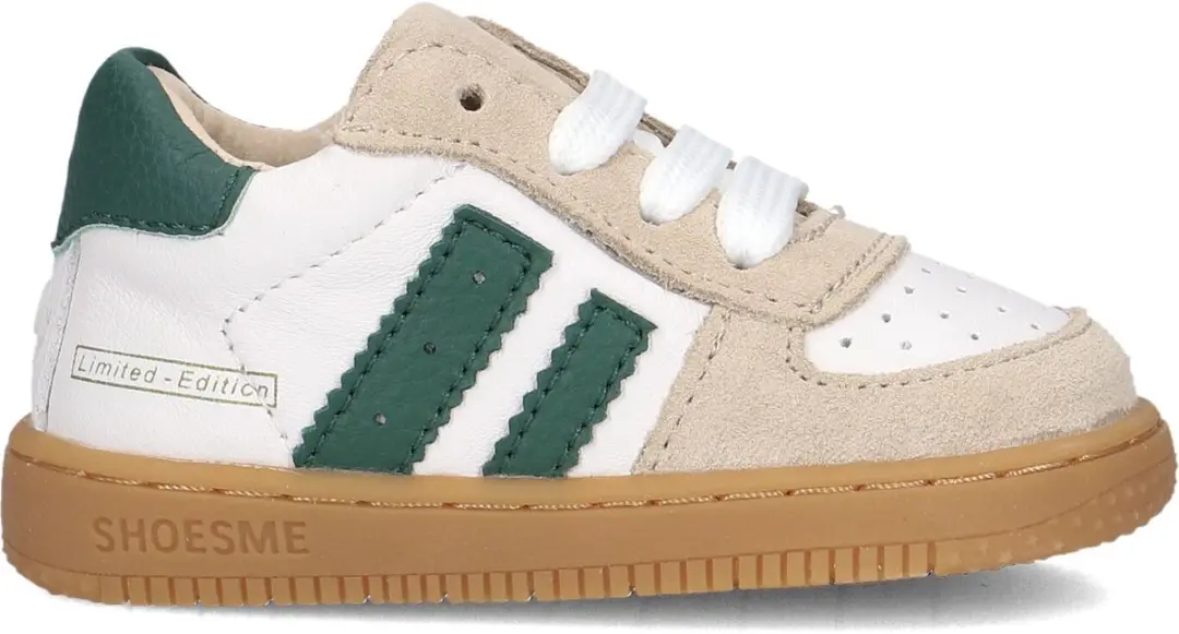 Shoesme Wit-Groen Sneakertje