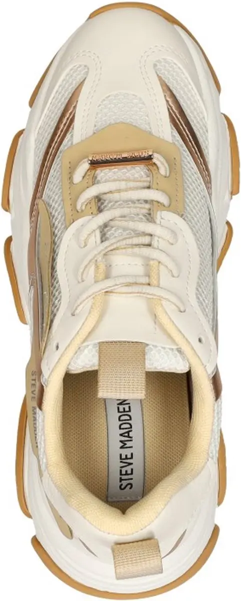 Steve Madden Possession-E Lage Sneakers 40 - Beige - afbeelding 5 van 6