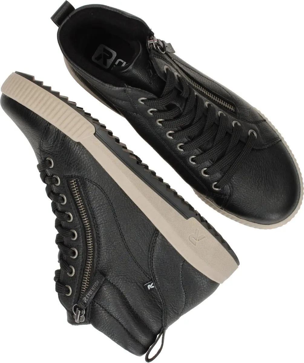 Rieker Revolution Veterschoenen Hoog 41 - Zwart