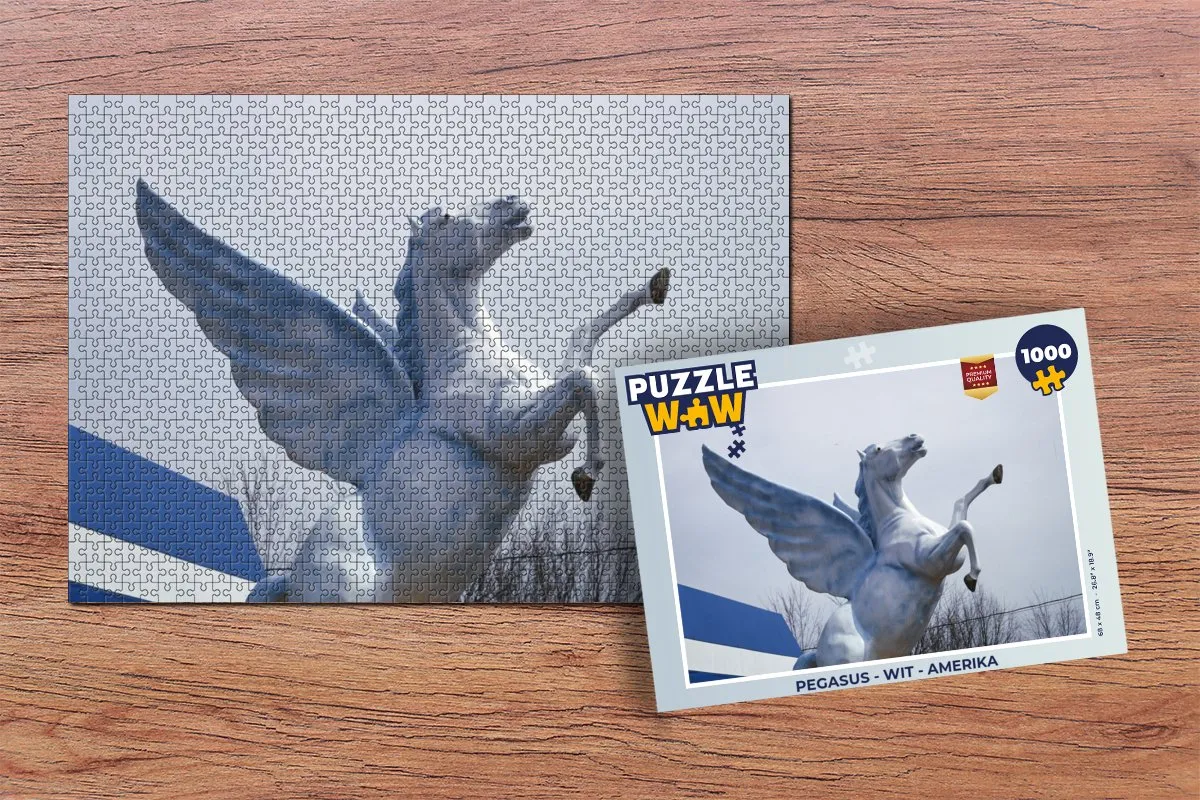 PuzzleWow Pegasus Legpuzzel 1000 Stuks - Multicolor