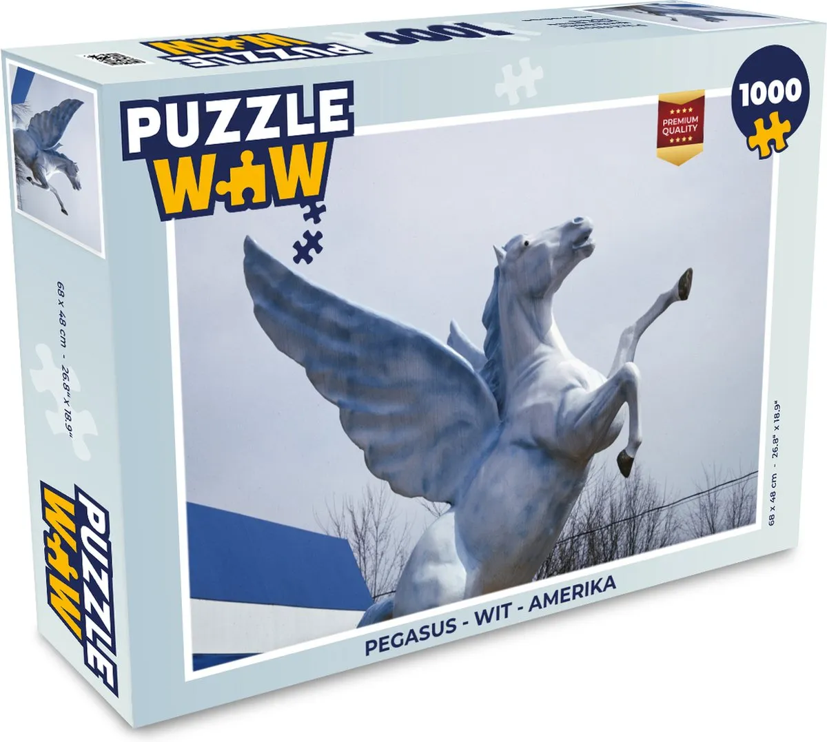 PuzzleWow Pegasus Legpuzzel 1000 Stuks - Multicolor