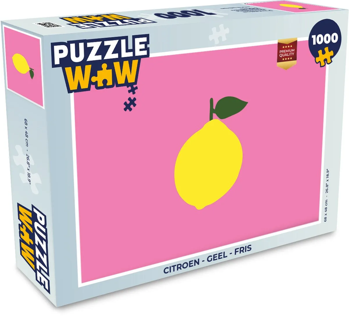 PuzzleWow Citroen Legpuzzel 1000 Stuks - Geel
