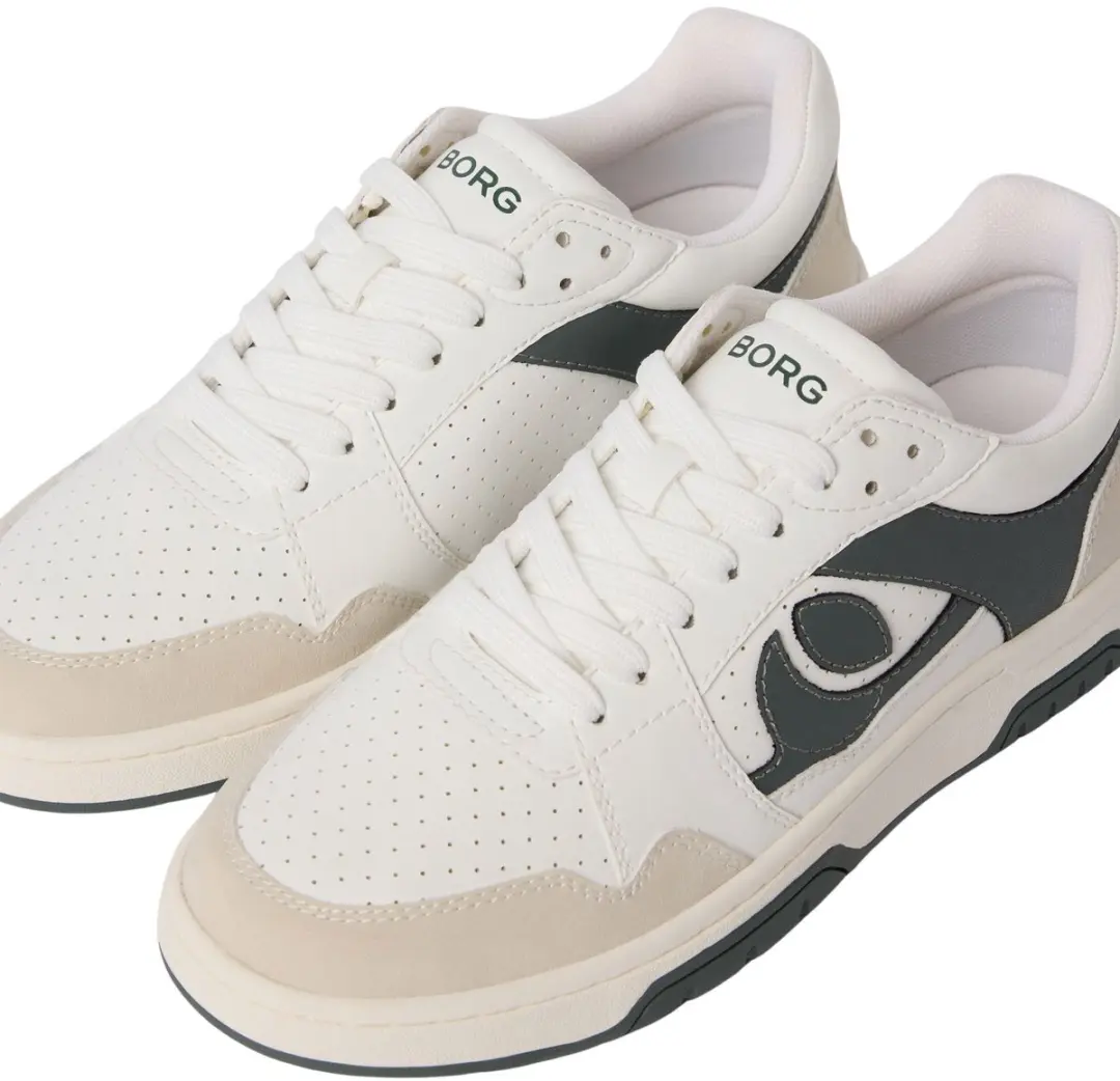 Björn Borg Ollie WB Sneakers - Wit/Groen - 43 - afbeelding 5 van 5
