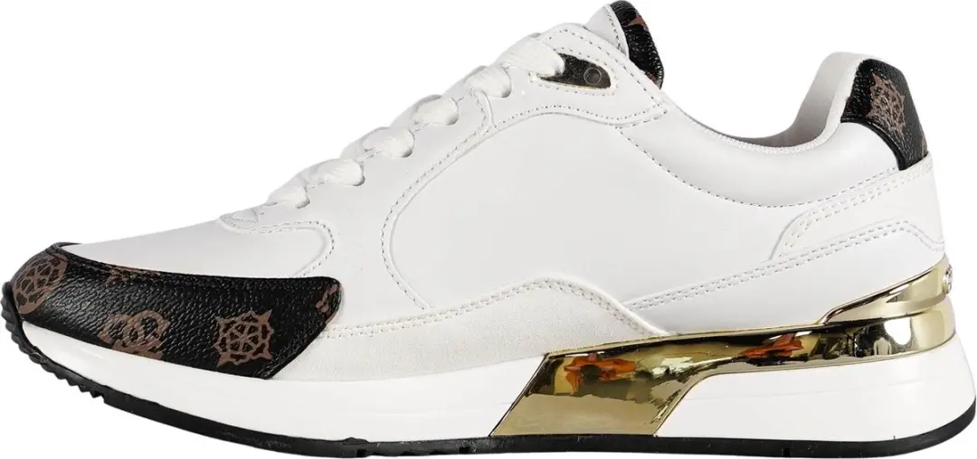 GUESS Moxea Active Lady Dames Sneaker 38 - Wit/Goud - afbeelding 2 van 6