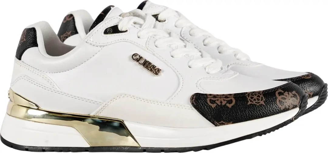 GUESS Moxea Active Lady Dames Sneaker 38 - Wit/Goud - afbeelding 3 van 6