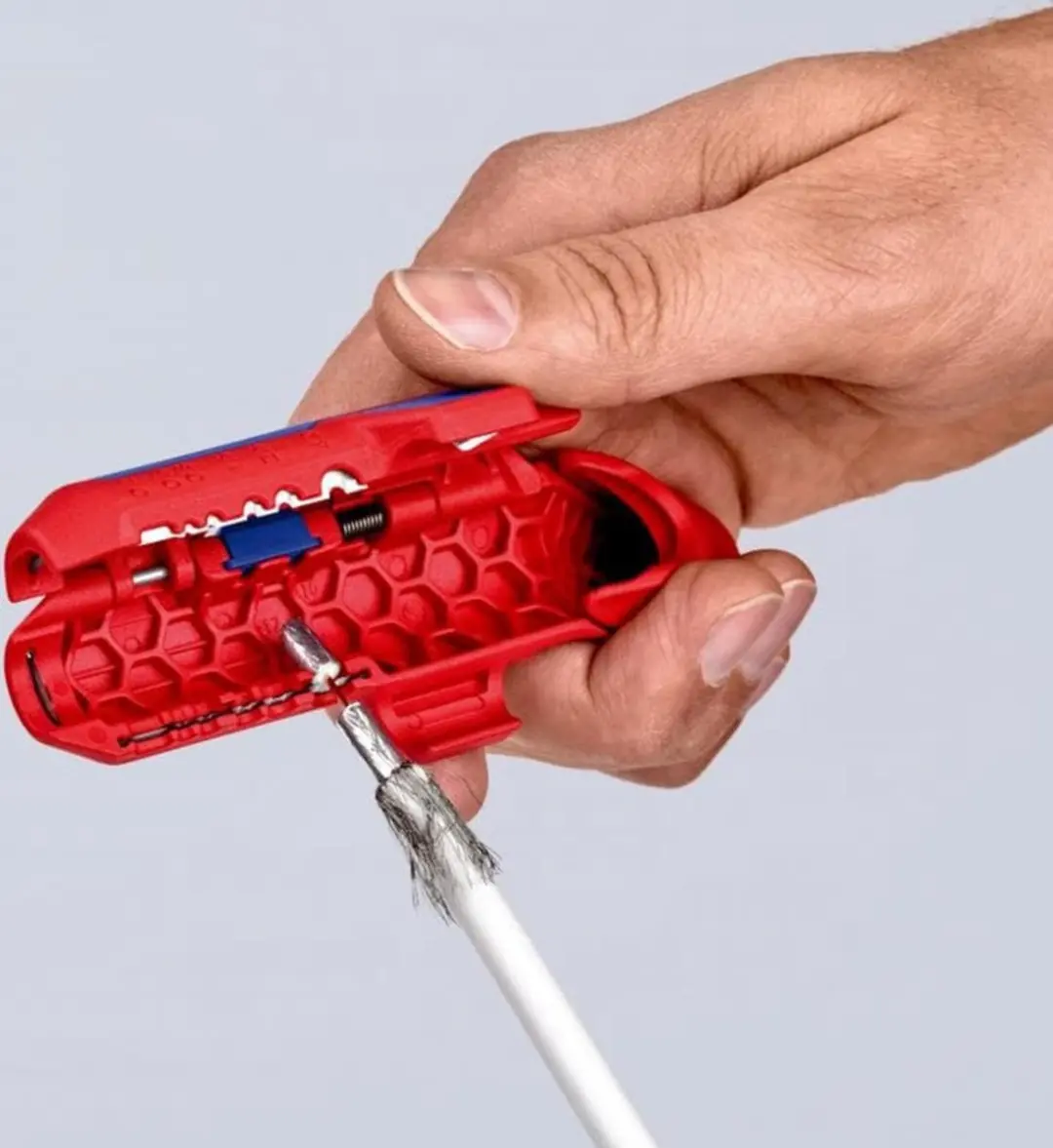 Knipex Ergostrip Links Universeel Ontmantelingsgereedschap - Rood