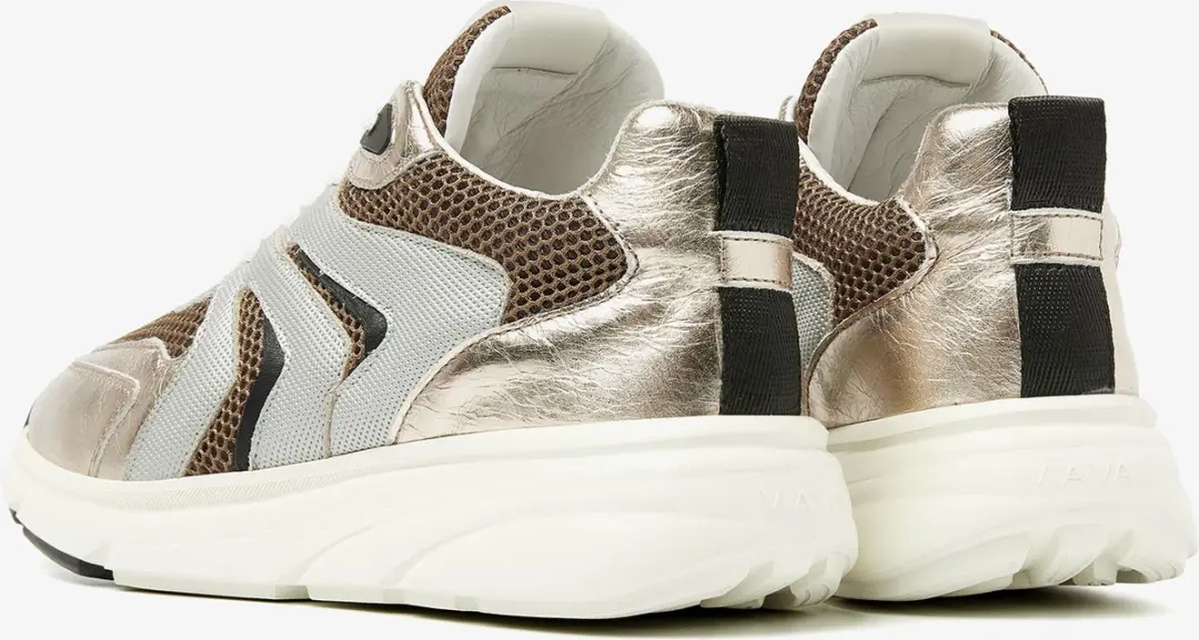 VIA VAI Vic Taylor Sneakers Dames 39 - Beige/Meerkleurig/Metallic - afbeelding 5 van 6