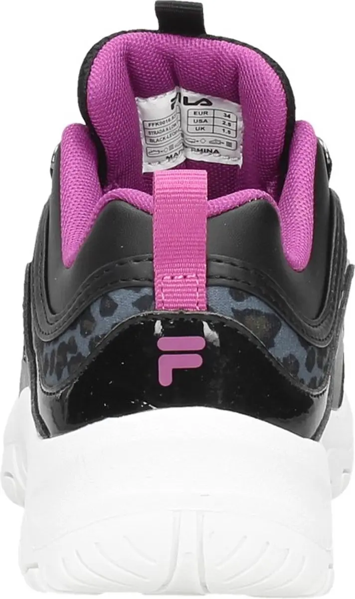 Fila Strada a Low Sneakers Zwart Imitatieleer - Dames - Maat 33 - afbeelding 6 van 6