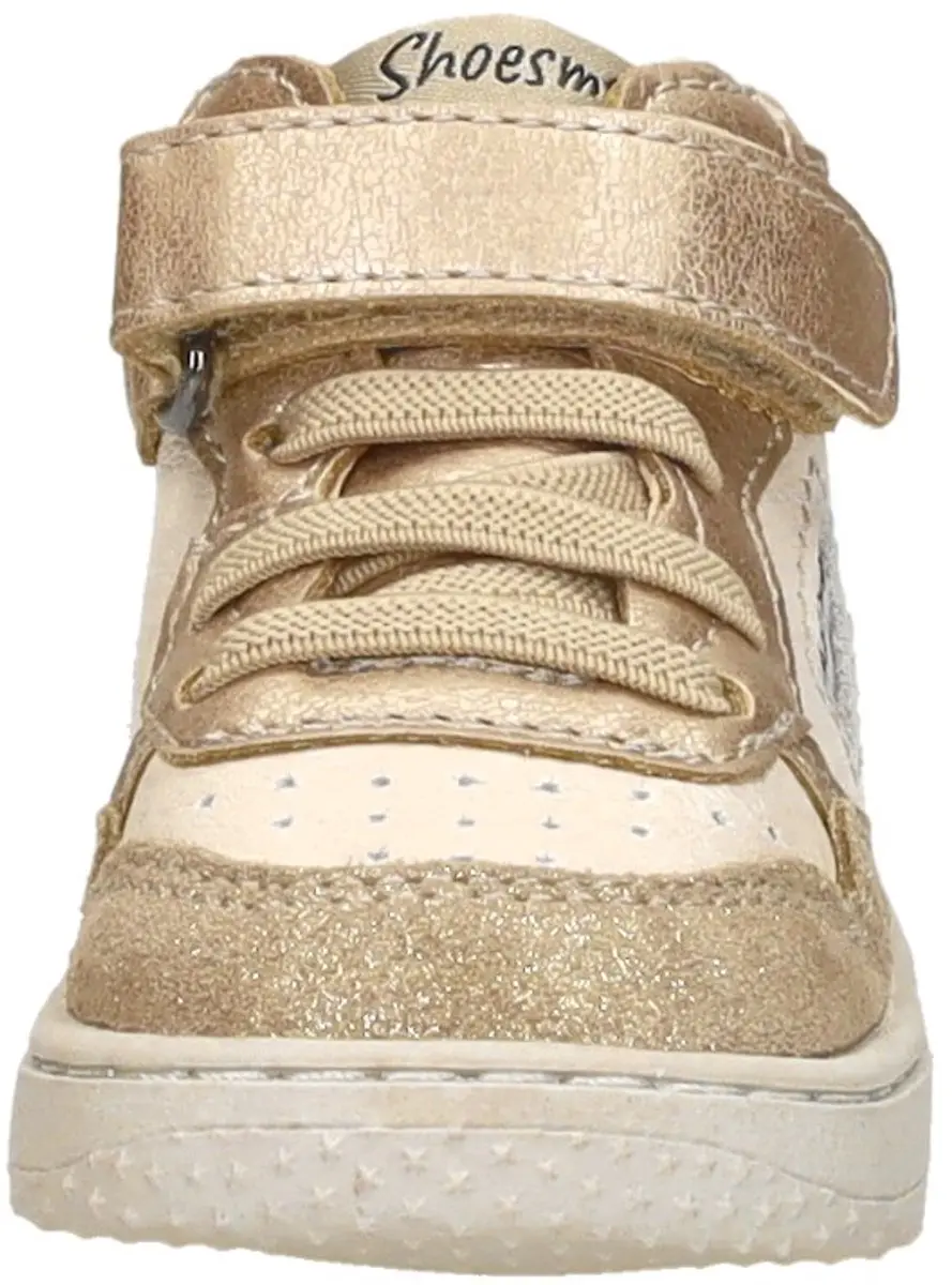 Shoesme Basket Sneakertje Beige-Goud - Maat 22 - afbeelding 3 van 6