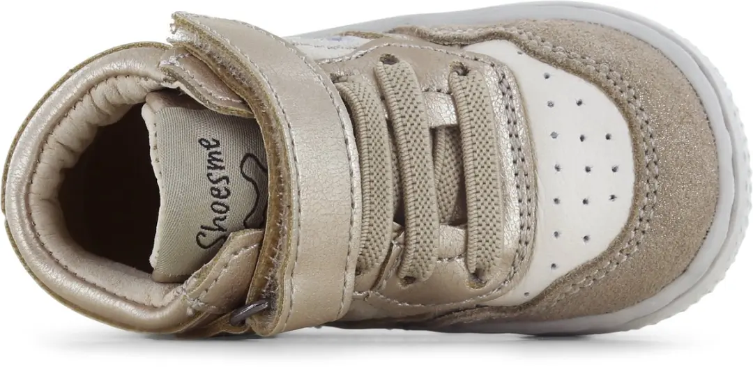 Shoesme Basket Sneakertje Beige-Goud - Maat 22 - afbeelding 6 van 6
