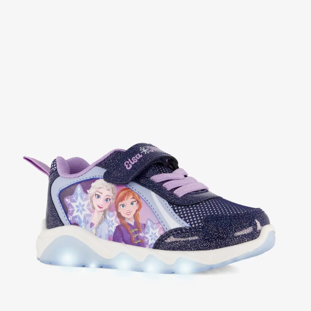 Frozen meisjes sneakers met lichtjes blauw