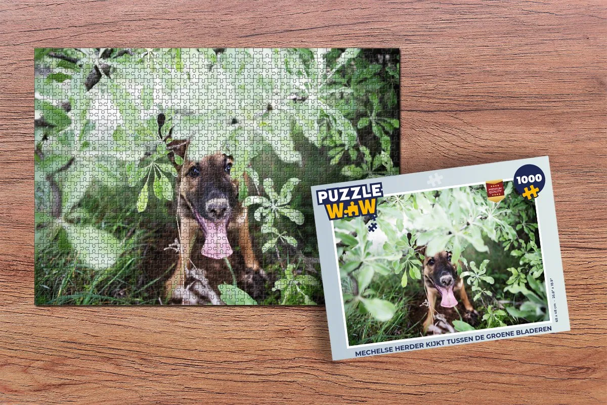 PuzzleWow Legpuzzel Mechelse Herder 1000 Stuks - Multicolor