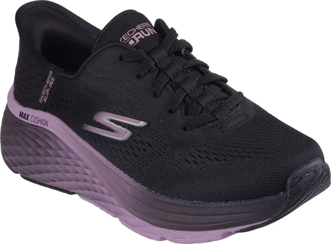 Skechers Max Cushioning Elite 2.0 So Dames Sneakers - 41 - Zwart/Paars - afbeelding 4 van 6