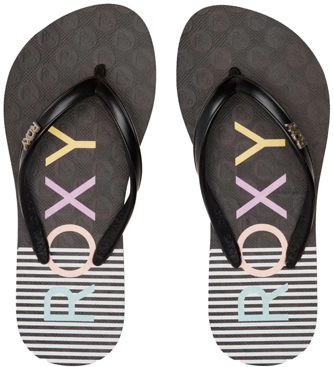 Roxy Viva Stamp II Teenslipper - EU 29 - Zwart - afbeelding 5 van 6