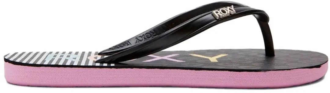 Roxy Viva Stamp II Teenslipper - EU 29 - Zwart - afbeelding 4 van 6