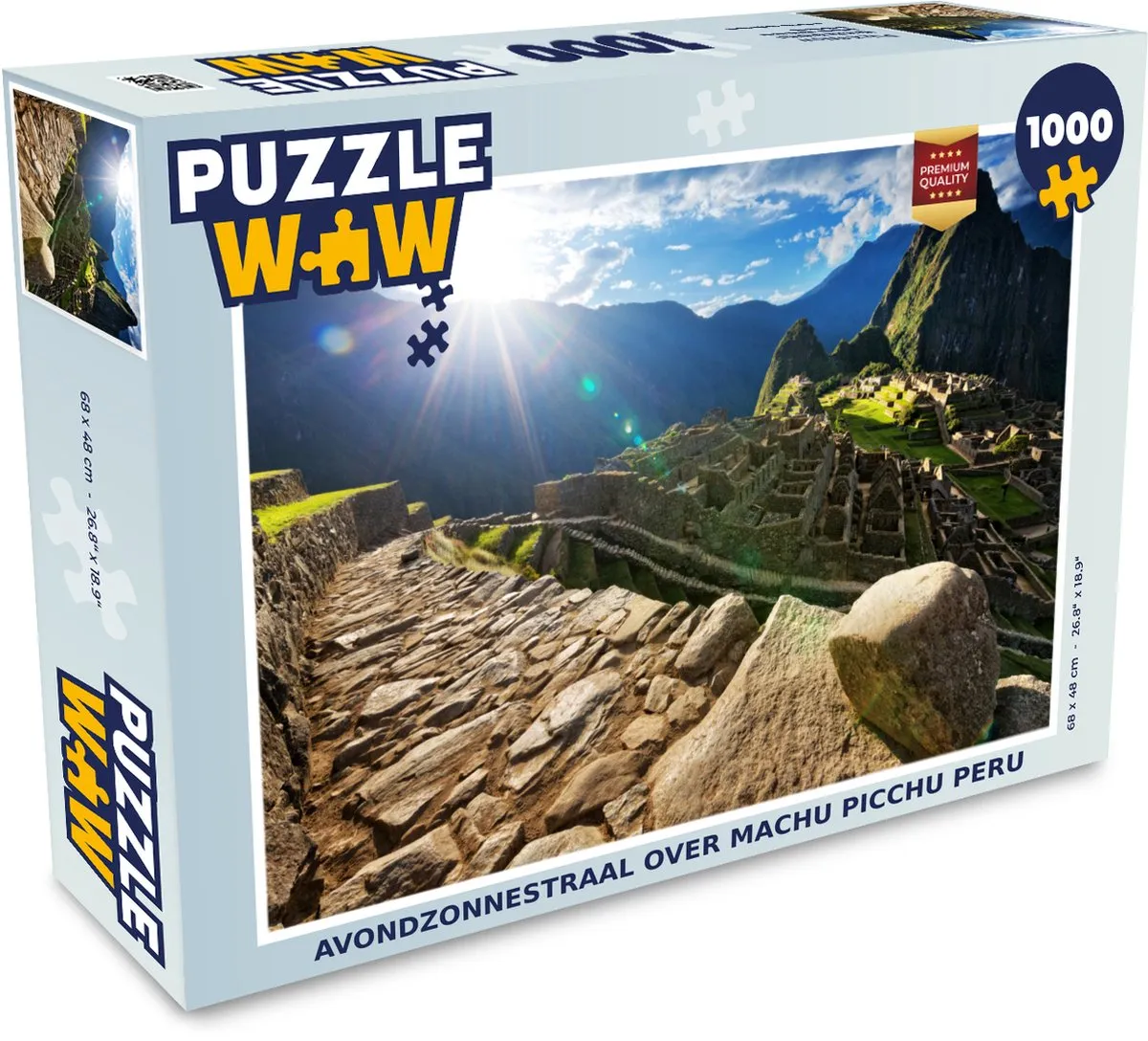 PuzzleWow Machu Picchu Legpuzzel 1000 Stuks - Multicolor