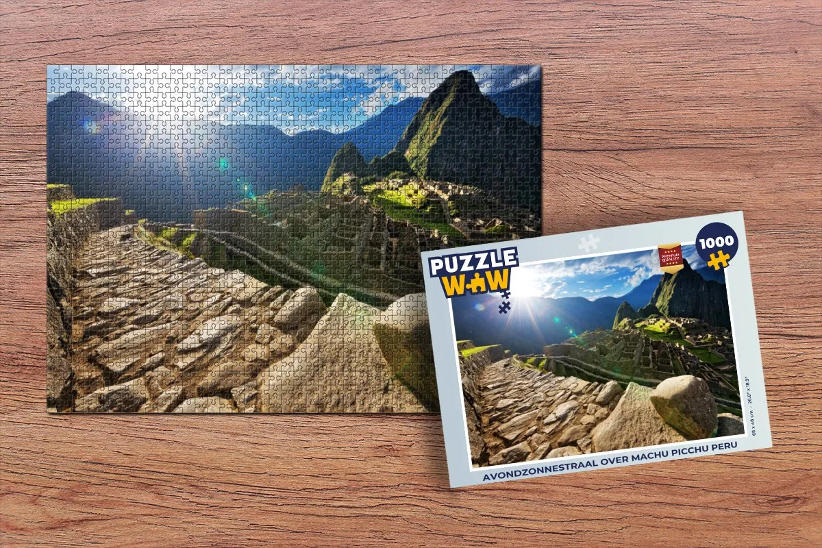 PuzzleWow Machu Picchu Legpuzzel 1000 Stuks - Multicolor