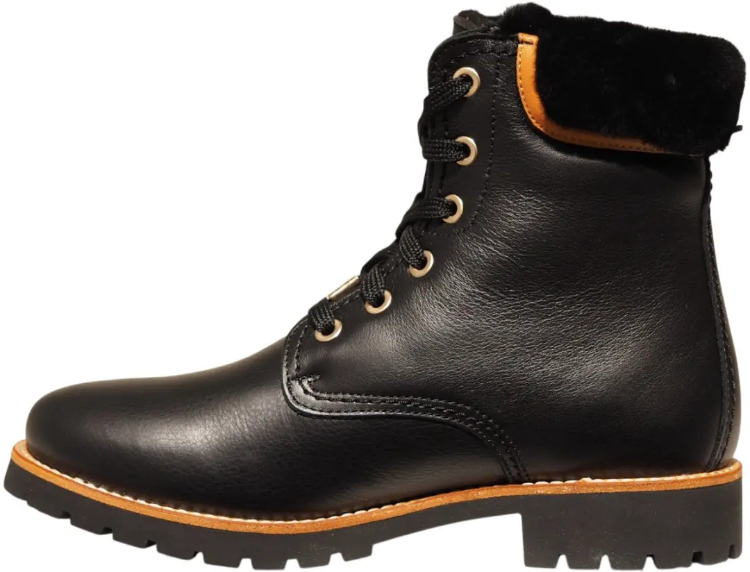 Panama Jack Igloo Tr B2 Dames Leren Veterboots - Zwart