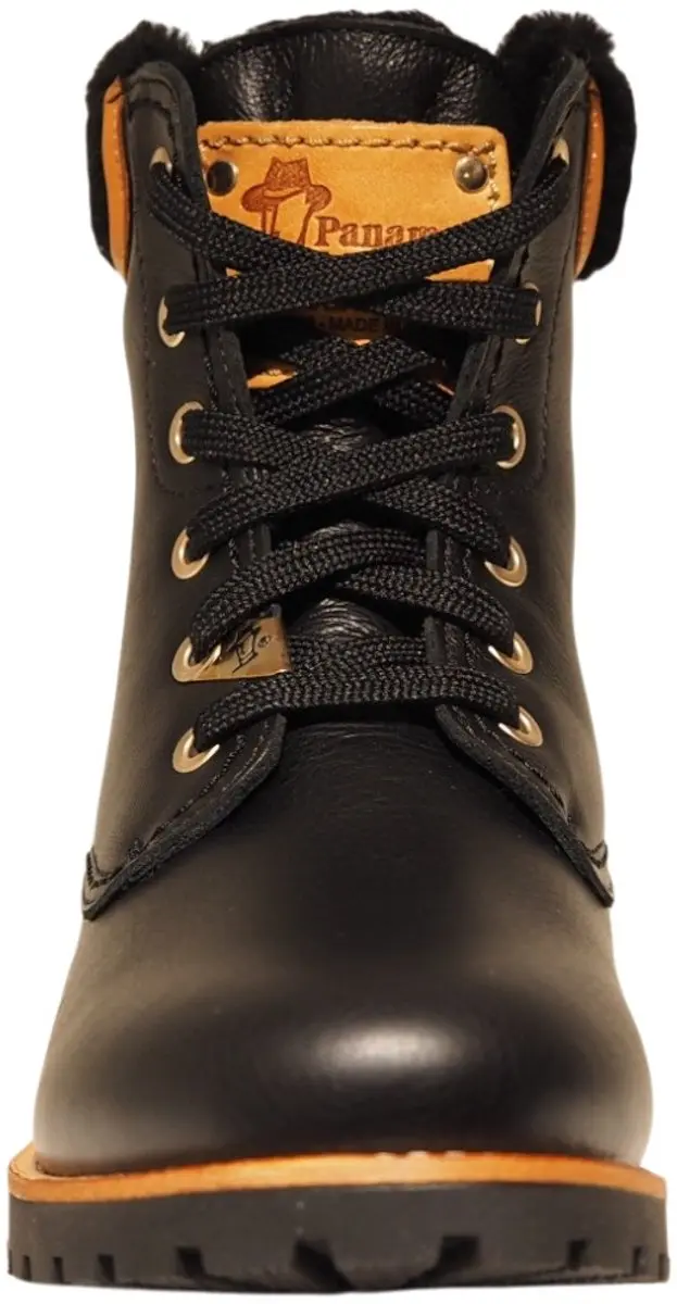 Panama Jack Igloo Tr B2 Dames Leren Veterboots - Zwart