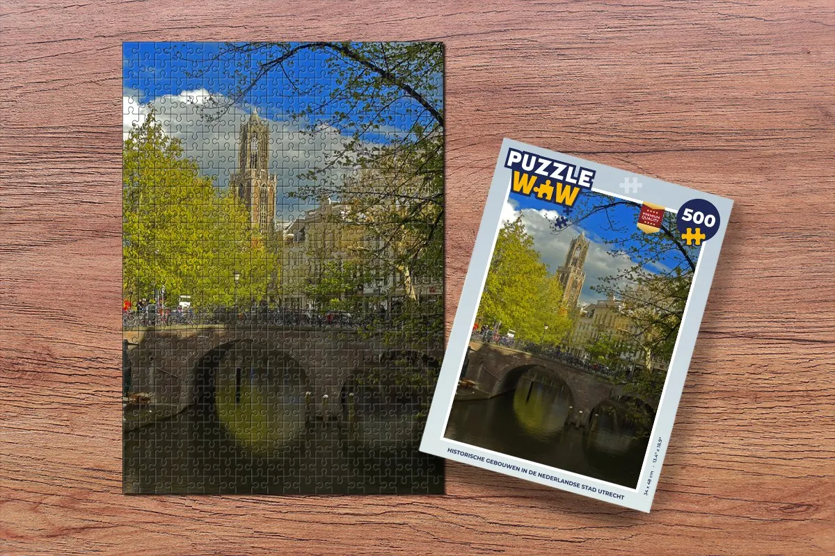 PuzzleWow Legpuzzel Utrecht 500 Stuks - Multicolor