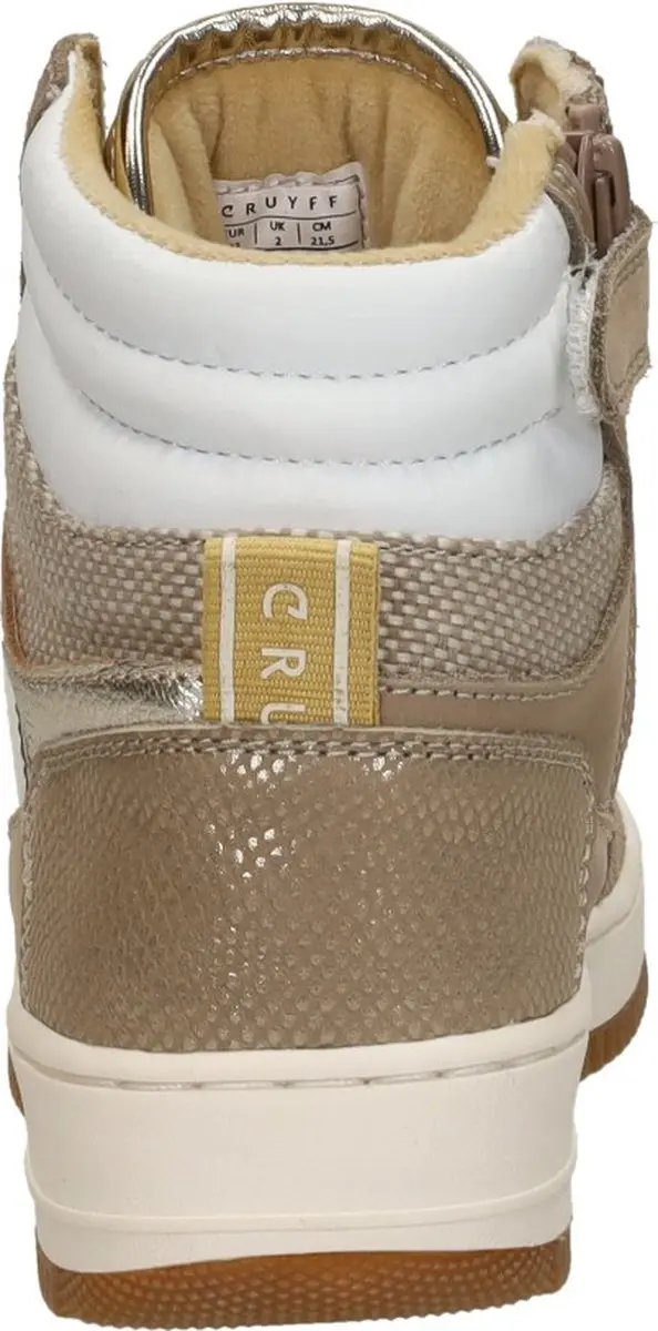 Cruyff Junior Campo High Sneakers - Maat 30 - Beige - afbeelding 6 van 6