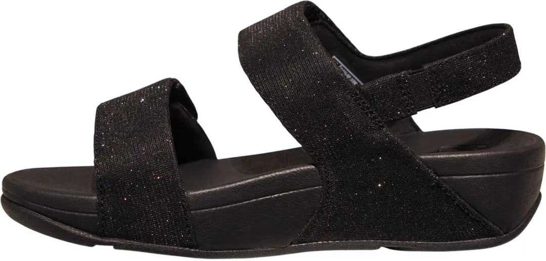FitFlop Lulu Adjustable Shimmerlux Sandalen - Zwart - afbeelding 3 van 6