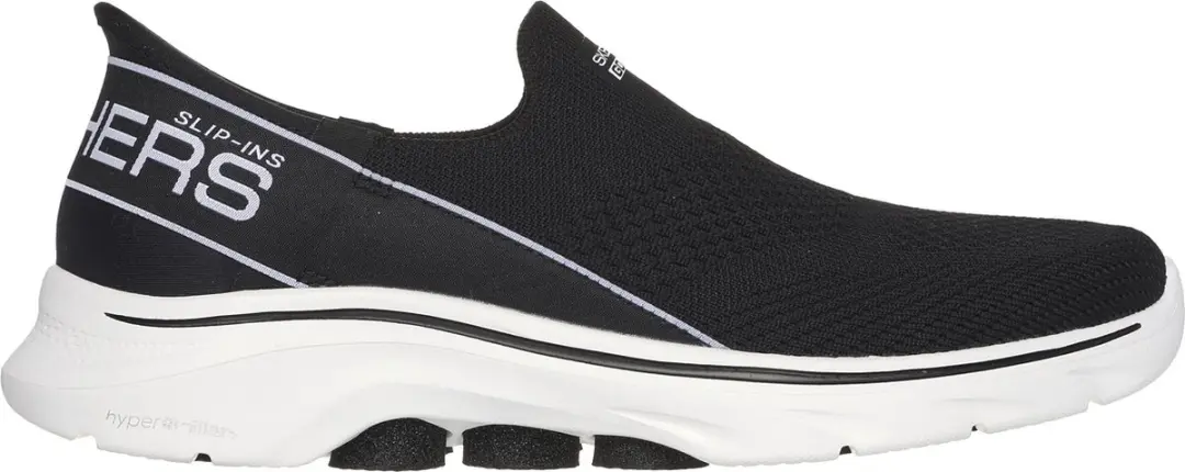Skechers Go Walk 7 - Sneakers - Mia Dames Instappers - Zwart - Wit