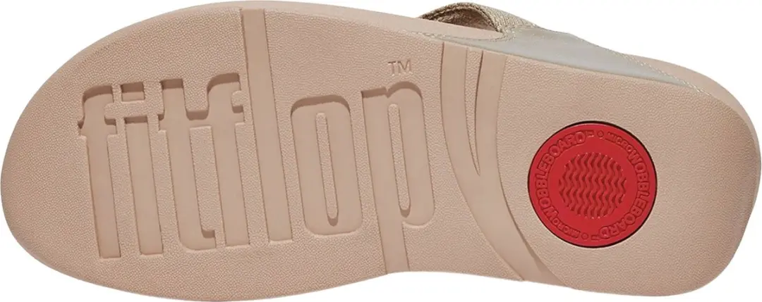 FitFlop Lulu Shimmerlux Teenslippers 39 - Goud/Beige - afbeelding 6 van 6