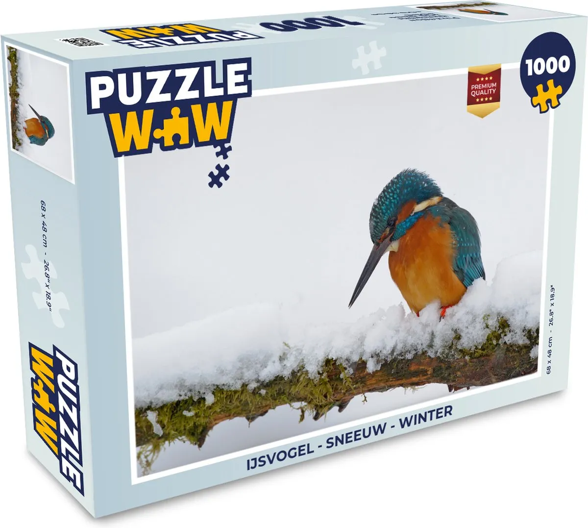 PuzzleWow IJsvogel Legpuzzel 1000 Stuks - Multicolor