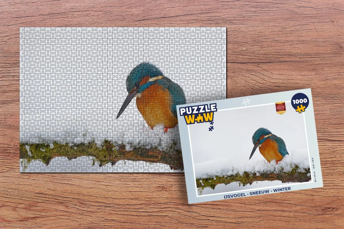 PuzzleWow IJsvogel Legpuzzel 1000 Stuks - Multicolor