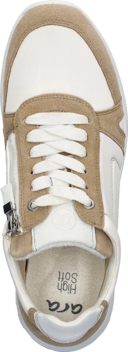 Ara Matteo 2.0 Heren Sneakers - Beige Wit - Maat 46 - afbeelding 5 van 6