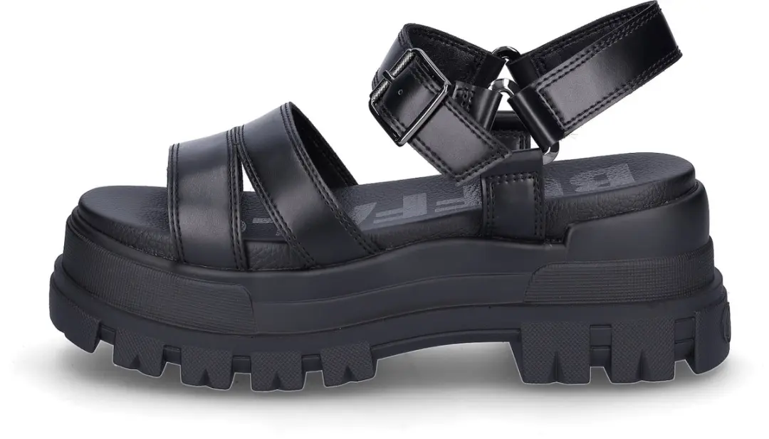 Buffalo ASPHA TS Sandal Plat - Zwart - Maat 40 - afbeelding 3 van 6