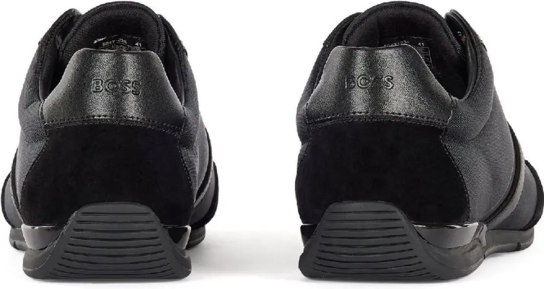 BOSS Saturn Lowp Lage Sneakers - Zwart - Maat 45 - afbeelding 6 van 6