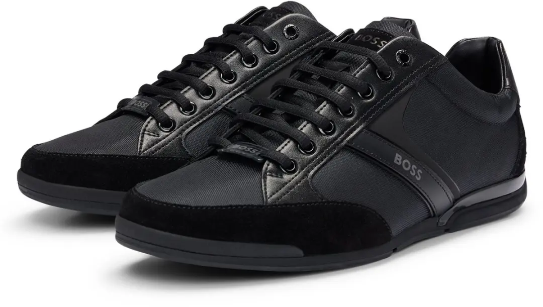 BOSS Saturn Lowp Lage Sneakers - Zwart - Maat 45 - afbeelding 5 van 6