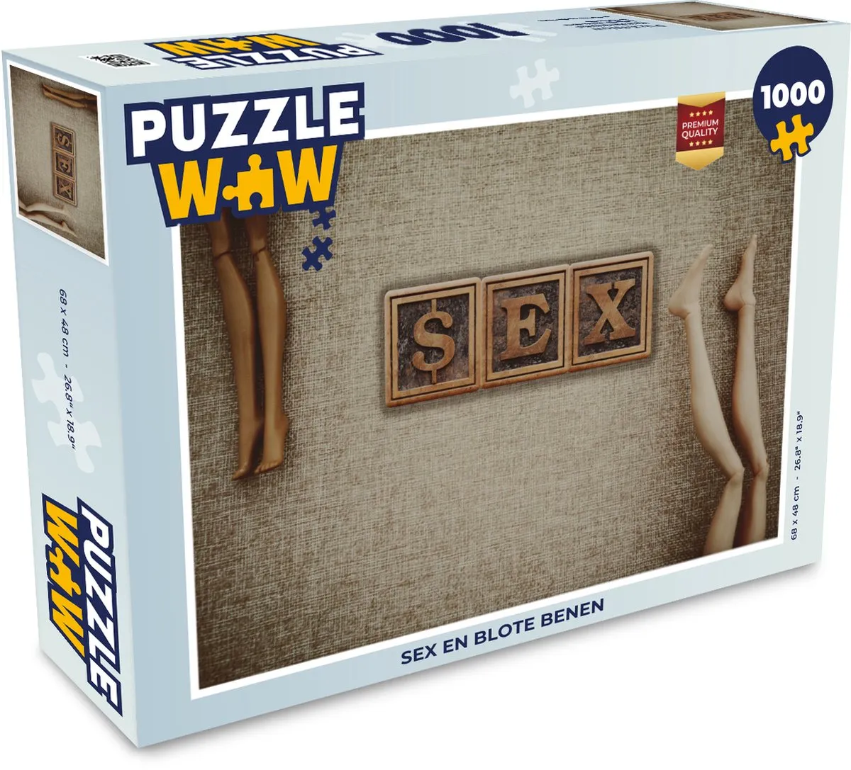 PuzzleWow Puzzel Sex en blote benen 1000 Stuks - Multicolor