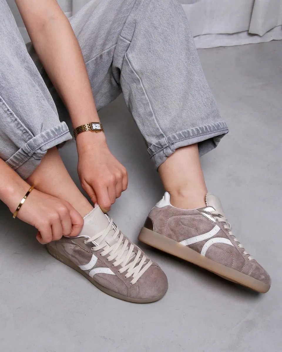 VIA VAI Nilla Khloe Sneakers - Leer/Suède Beige - Maat 38 - afbeelding 5 van 6