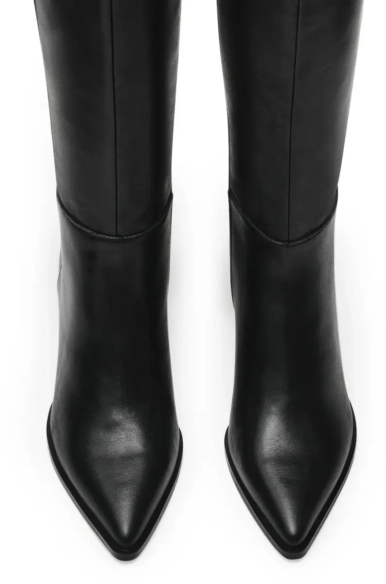 Steve Madden Lucid Dameslaarzen - Zwart Leder - Maat 42