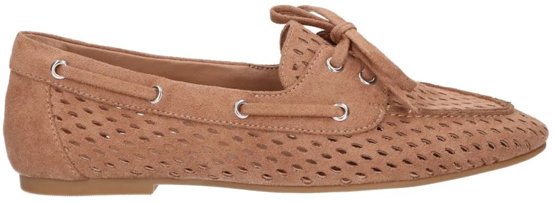 La Strada Loafer Beige Textiel