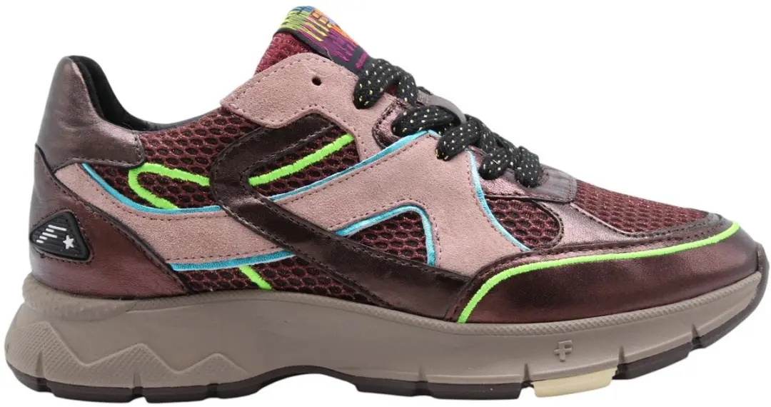 Floris van Bommel Daysi 09.02 Dames Sneakers - 39 - Bordeaux - afbeelding 5 van 6